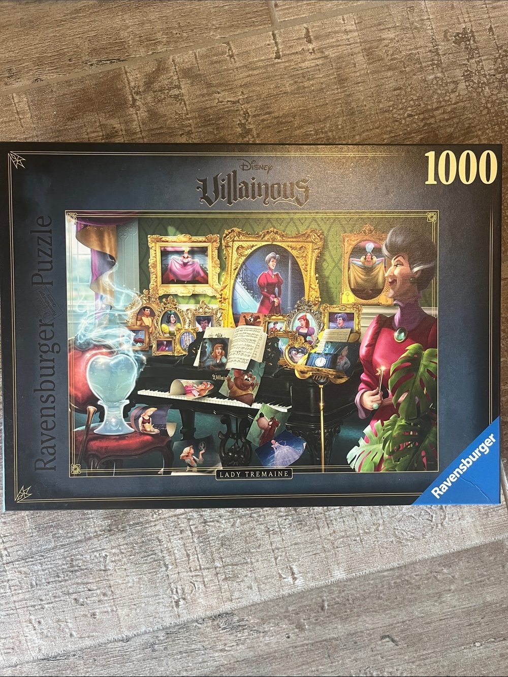 Ravensburger Disney Villainous Lady Tremaine Puzzle - blue, green, gold